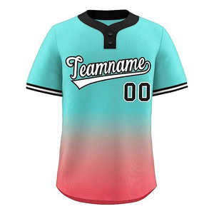 Sublimation Printed Baseball Jerseys Custom Color Softball Jerseys College Baseball <b>T</b>-<b>Shirts</b> OEM Service Design Customized OEM - Product Image 1