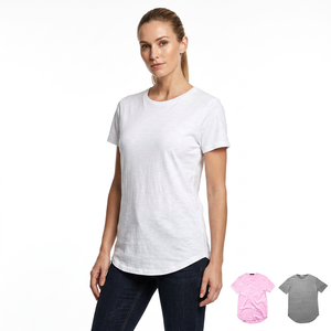 Men's Oversized <b>Longline</b> Solid Color Cotton <b>T</b>-<b>Shirt</b> Short Sleeve O-Neck Casual Style <b>White</b> Pink Gray - Product Image 5