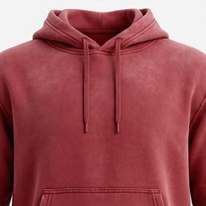 Survêtement à capuche pour homme, couleur unie, manches longues, décontracté, 100 % coton, poids moyen, respirant, fermeture à cordon, coupe classique - Product Image 4