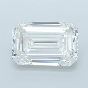 Diamant de laboratoire taille émeraude 10,02 carats, couleur G, clarté VS2, CVD, poli à la main pour la fabrication de bijoux, fiançailles et mariage - Product Image 1