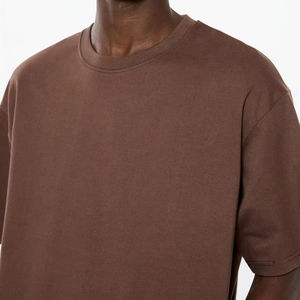 Camiseta de algodón grueso para hombre, súper pesada de 300 g/m², de corte oversize con hombros caídos, cuello redondo y ajuste holgado. - Product Image 6
