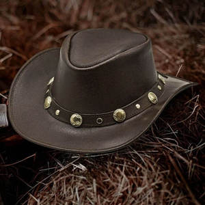 Chapeaux de cowboy en laine rayée de luxe unisexes pour hommes et femmes, ajustables, pour les voyages, les sorties et les fêtes - Product Image 5