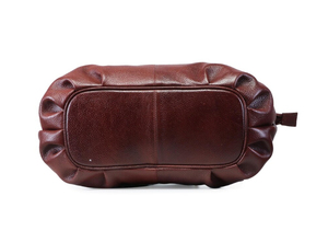 Bolso de Mano Casual de Cuero Genuino Color Borgoña para Mujer, con Cierre de Cremallera, Lujoso, Duradero, para Uso Diario - Product Image 4
