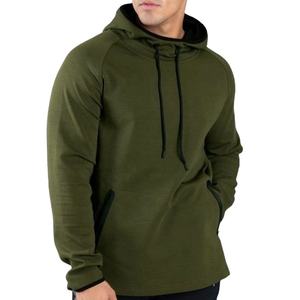 Sweat-shirt à capuche pour hommes, couleur unie, teint uni, OEM, vente en gros, prix bon marché, Export, qualité, Logo personnalisé - Product Image 1
