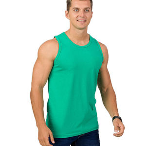 Débardeur de sport personnalisé OEM pour homme, respirant, séchage rapide, en coton écologique, idéal pour la musculation et le fitness - Product Image 2