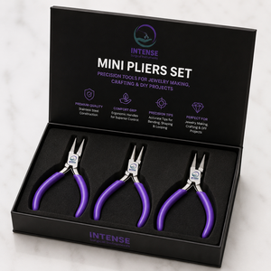 Pince à bijoux professionnelle mini à bout rond en acier inoxydable, outil de bouclage de fil et de perlage, poignée ergonomique - Product Image 6