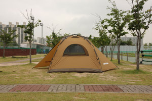 CAMPTOWN ADVENTURE 6 Tienda de campaña domo para 4-5 personas, tienda mediana, tienda familiar, tienda familiar impermeable de 3000 mm con vestíbulo - Product Image 1