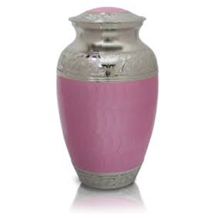 Elegant Sky Blue Enamel & Nickel Plated Brass Cremation Urn For Human Ashes Secure Threaded Lid Metal <b>Memorial</b> <b>Keepsake</b> Jar - Product Image 5