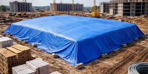 5-Year UV Guaranteed - Premium Outdoor HDPE Tarpaulin for Industrial Protection images. - Product Image 2