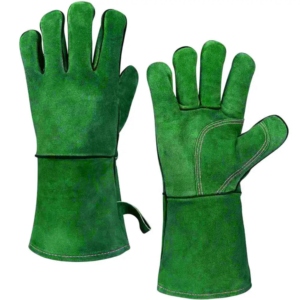 Gants de sécurité en cuir de vachette renforcé de qualité supérieure, certifiés EN420/EN388/ANSI, résistants à la chaleur pour la lutte contre les incendies industriels - Product Image 4
