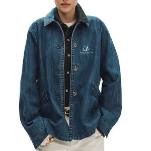 Veste en jean moderne pour femme, manteau décontracté à manches longues avec boutons sur le devant, idéal pour le streetwear et les voyages - Product Image 1