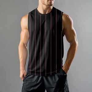 Débardeur en coton à col rond pour homme, logo personnalisé, doux, confortable, respirant, sans manches, été, gym, fitness, musculation - Product Image 1