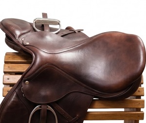 Silla de Doma Inglesa de Cuero con Armazón de Madera, Equipo de Equitación - Product Image 2