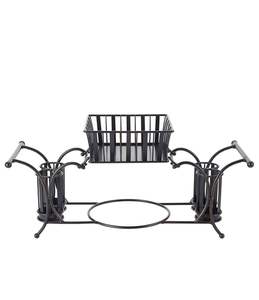 Porte-couverts en métal robuste pour le rangement des ustensiles de cuisine avec compartiments de grande capacité et base stable antidérapante - Product Image 1