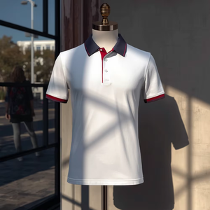 Polo Personalizado para Hombre, Manga Corta, 100% Algodón, Bordado, Transpirable, Estilo Casual, Colocación del Logotipo en la Parte Delantera - Product Image 4