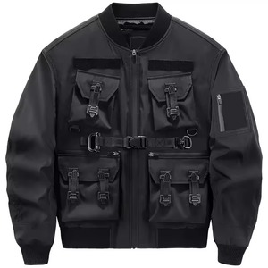 Chaqueta Casual para Hombre – Estilo Cargo con Múltiples Bolsillos para un Look Diario con Estilo, con Logotipo Personalizado - Product Image 1