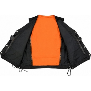 Chaleco de Cuero Vacuno Genuino Personalizado para Motociclistas, Chaleco Clásico para Club de Motocicletas con Cordones Trenzados - Product Image 2