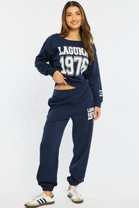 Ensemble deux pièces pour femme, haut court à manches courtes et col en V en crêpe de coton de haute qualité, style costume français, et pantalon long, design tendance. - Product Image 3