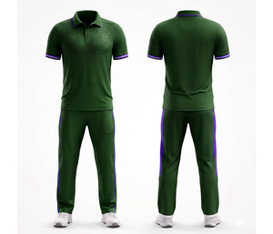 Stylish Sublimated <b>Cricket</b> Uniform with OEM/ODM Service| Men Women Youth <b>Cricket</b> Wears Polo Shirt and Trouser Full Team - Product Image 2