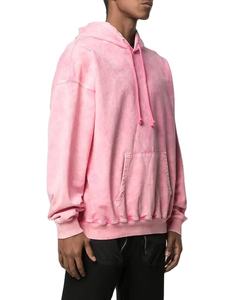 เสื้อฮู้ดดี้ปักลายพิมพ์ลายกรดฟอกสีสำหรับผู้ชาย สไตล์สตรีท ฤดูหนาว ผ้าฝ้าย 100% ระบายอากาศได้ดี รุ่น Custom Sport - Product Image 4