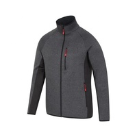 Polartec Fleecejacke mit Stehkragen und Kapuze, Winddicht, Atmungsaktiv, Anpassbares Logo, Winter-Sportmantel für Herren