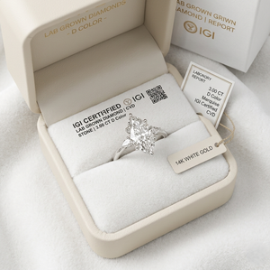 Anillo de Diamante Moissanite, Color D, CVD, 1CT, 2CT, 3CT, IGI, Corte Marquesa, Anillo de Compromiso y Boda, Oro Blanco Sólido de 18K, Joyería para Mujer - Product Image 5