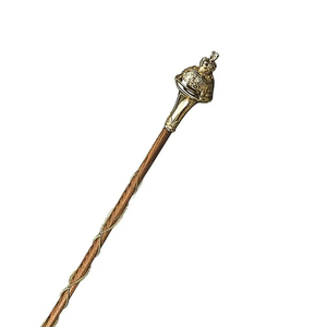 Masse de cérémonie MEGA BALL HEAD style écossais pour tambour-major et fanfare, en acier inoxydable, accessoire d'instrument de musique - Product Image 4