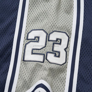 Shorts de basket-ball rétro solides, broderie personnalisée, uniforme athlétique, séchage rapide, double maille, style streetwear pour hommes - Product Image 4