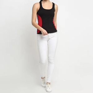 Camiseta sin mangas para mujer GEO BROTHERS - Poliéster/Algodón Transpirable Casual con efecto Tie-Dye, 220g, Cuello Redondo, Sin Costuras, Secado Rápido - Product Image 2