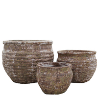 Pots et jardinières en céramique écologiques faits à la main au Vietnam avec finition émaillée et trou de drainage - AURORA POTS