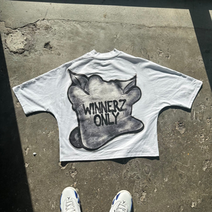 เสื้อยืดโอเวอร์ไซส์ลำลองทรงหลวมผ้าคอตตอนเนื้อหนาคุณภาพพรีเมียมระบายอากาศได้ดีสไตล์สตรีทแวร์สั่งทำพิเศษ - Product Image 4