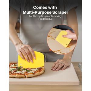 Pietra per Pizza in Cordierite Extra Large 15 X 12 Pollici, Spessore 0,6, Resistente al Calore, Adatta per Forno, con Certificato LFGB - Product Image 4