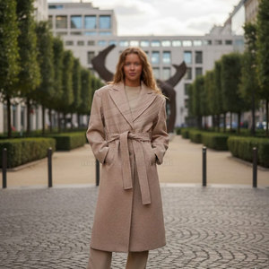 Manteau long d'hiver pour femmes de style moderne, tissu en toile, design respirant, haute qualité - Product Image 4