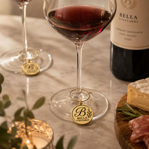 Etiqueta de Metal Grabada Personalizada para Copas de Vino, Marcador de Copas con Nombre, Anillo Identificador para Bebidas, Accesorio para Fiestas y Bares, Venta al por Mayor - Product Image 5