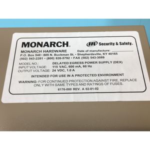 Locknetics MCT-18DE Monarch Delayed Egress Power - Equipo y piezas semiconductores de confianza de marca global - Product Image 3