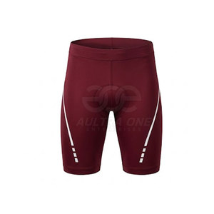 Shorts de cyclisme pour hommes au design moderne, taille élastique, matière extensible douce et unie, idéal pour les activités sportives, le cyclisme et les entraînements quotidiens - Product Image 4