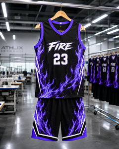 Conjunto de Uniforme de Baloncesto Personalizado con Tela de Primera Calidad, Uniforme de Baloncesto sin Mangas de Secado Rápido, Fabricante - Product Image 5