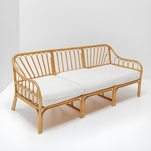 Home Interior Decoration Minimalist Single <b>Sofa</b> <b>Bed</b> Rattan Elegant Multifunctional Armchair Bulk Quantity Flexible MOQ - Product Image 2