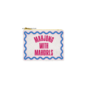 กระเป๋าใส่เหรียญลูกปัดลายไพ่นกกระจอกพร้อมลาย Mahgirls แบบมีซิปปิด ดีไซน์ขอบลวดลายทันสมัย กระเป๋าใส่เหรียญลูกปัดสไตล์โมเดิร์น - Product Image 1