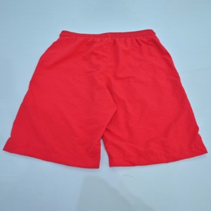 Pantalones Cortos Bermuda Rojos de Alta Calidad para Hombre, Color Sólido, Cintura con Cordón, Secado Rápido, Estilo Casual, Corte Medio, Material de Poliéster - Product Image 4