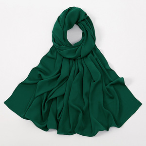 Solid Color Satin Hijab Scarf <b>Shawl</b> for Women Long <b>Wrap</b> Headscarf Office Daily Wear - Product Image 5