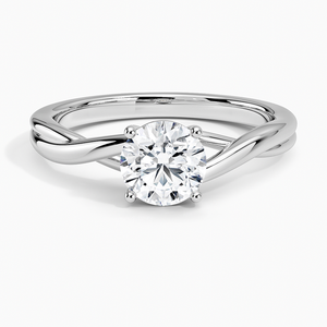 Star Dust Fashion 925 Sterling Silver Lab Grown Ring Round Cut Twist Anillos DE BODA Anillos de diamantes certificados Fabricante indio - Product Image 1