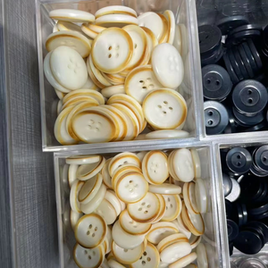 ZEHRA INDUSTRIES Boutons écologiques faits main en os naturel véritable, forme naturelle, à dos plat, 4 trous, pour manteaux et vêtements professionnels - Product Image 5