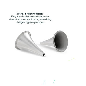 Spéculums auriculaires manuels en acier inoxydable, multipack, pour examen otoscopique clinique, ensemble d'instruments médicaux réutilisables pour professionnels ORL - Product Image 5