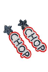 Bijoux fantaisie broderie perlée TEXAS TECH boucle d'oreille du jour du jeu avec un beau design fait à la main à la mode Top choix gentillesse de l'Inde - Product Image 4