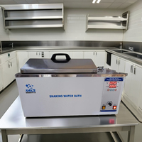 AMAZE INSTRUMENTS Bain-marie thermostaté à agitation réciproque anti-dessèchement en acier inoxydable pour laboratoire 0.2