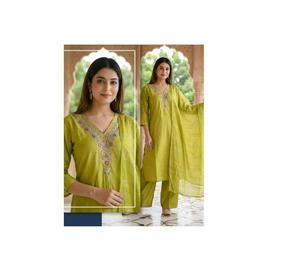 Kurti en viscose Vetican de qualité supérieure avec pantalon Plazo intégré – Tenue ethnique élégante pour mariages, festivals et célébrations - Product Image 1