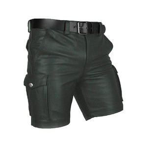 Trendy Faux Leather <b>Shorts</b> For Men Stylish Comfortable <b>Lightweight</b> Design Perfect For Casual Wear And Fashion Lovers - Product Image 3