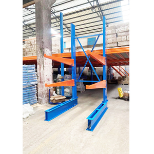Zware Cantilever <span class=keywords><strong>Rack</strong></span> Systeem Efficiënt Magazijn Opslag Stalen Buizen Rek Hout En Industriële Balken Met Verstelbare Armen - Product Image 3