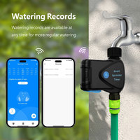 Programmateur d'arrosage intelligent WiFi Tuya étanche IP65 avec compteur d'eau intégré, filetage 3/4 pouce G/NH, vanne d'irrigation de jardin, application Smart Life